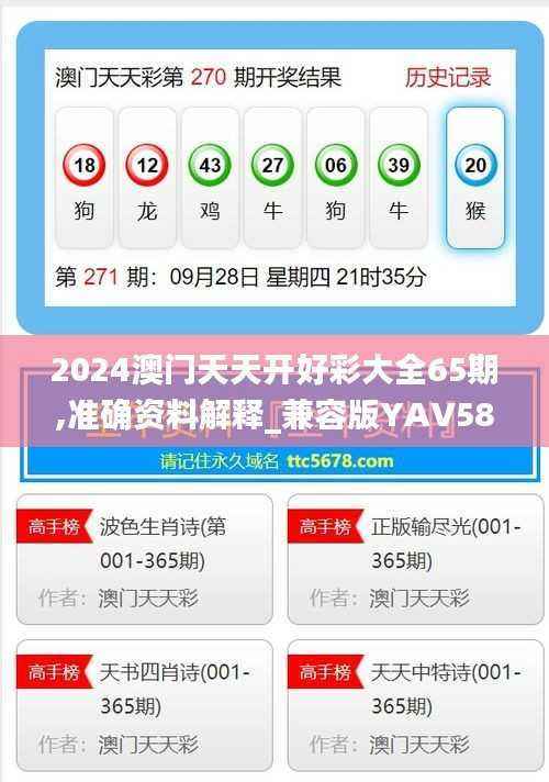 2024澳门天天开好彩大全65期,准确资料解释_兼容版YAV584.44