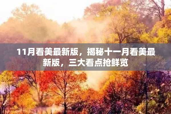 揭秘十一月看美最新版三大看点抢鲜览!