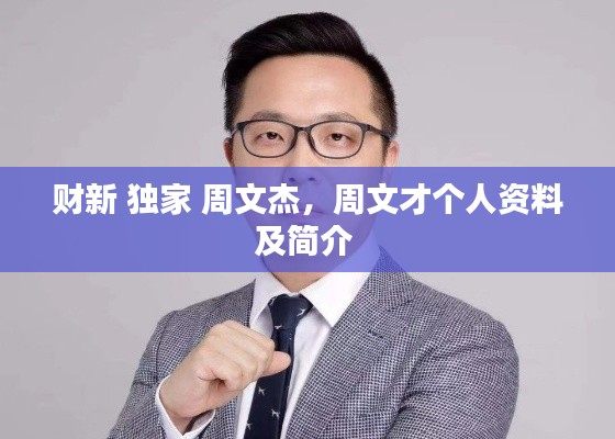 财新 独家 周文杰,周文才个人资料及简介