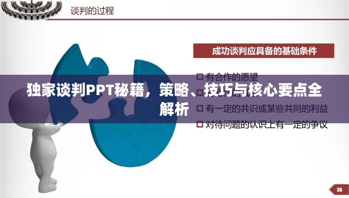独家谈判PPT秘籍,策略、技巧与核心要点全解析