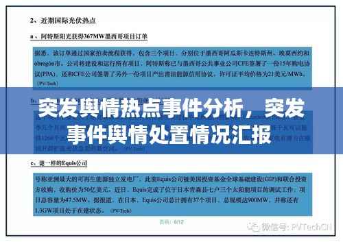 突发舆情热点事件分析,突发事件舆情处置情况汇报