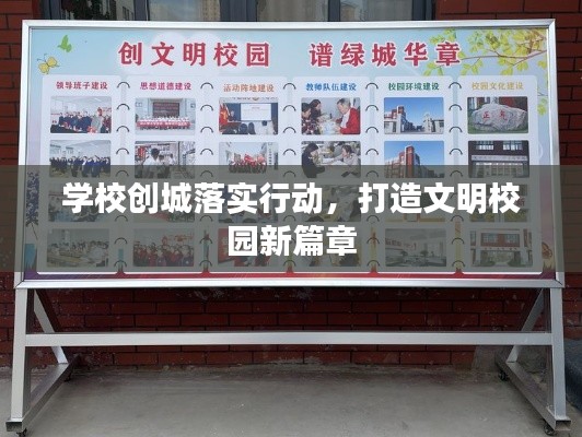学校创城落实行动,打造文明校园新篇章