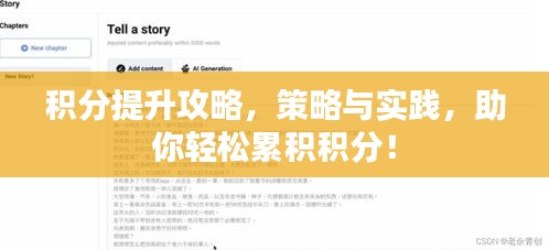积分提升攻略，策略与实践，助你轻松累积积分！